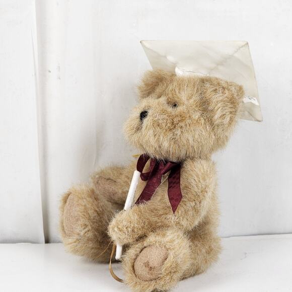 Vintage Boyd's Head Bean Collection Brown MISS GRADUATE Plush Stuffed Bear Toy - Picture 4 of 13